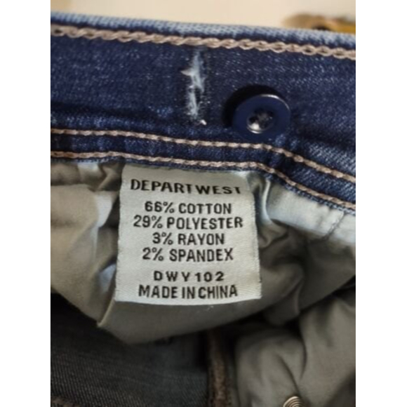 Depart West Trouper  Women's Blue Ankle Jeans Waist is 26 in - Picture 8 of 8